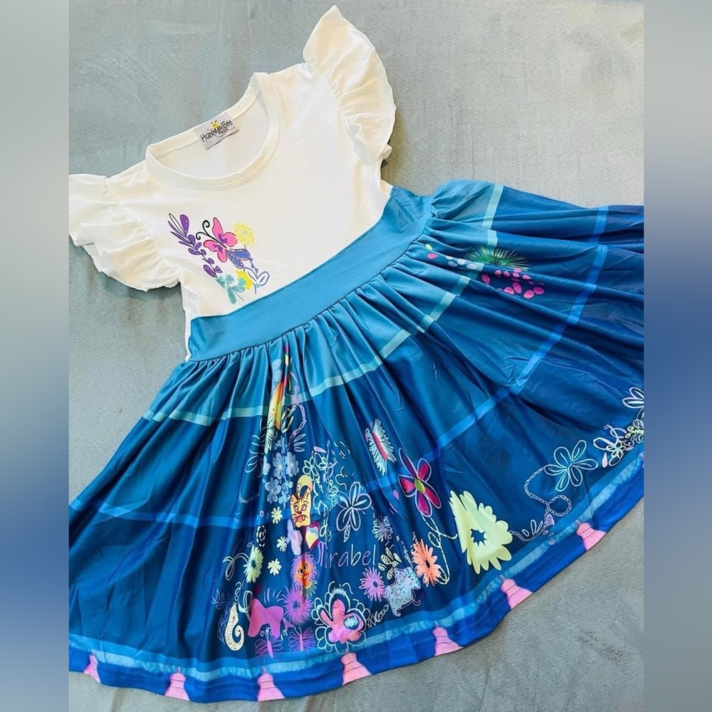 NEW Girls’ NWOT Hunny Bee Disney Encanto Mirabel Dress - Size 8